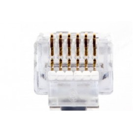 Platinum Tools Conector EZ-RJ12/RJ11, Transparente, 1 Pieza