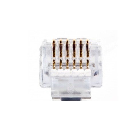 Platinum Tools Conector EZ-RJ12/RJ11, Transparente, 1 Pieza