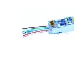 Platinum Tools Conector EZ-RJ45 Cat5e/6, Transparente, 10 Piezas