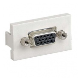 Panduit Inserto de 1/3 de Alta Densidad con Conector DB, 15-pin, Hembra - Hembra, SVGA, Blanco