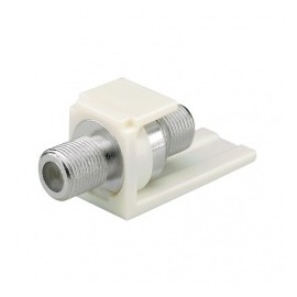 Panduit Conector Tipo F, 75ohm, Autoterminable, Blanco