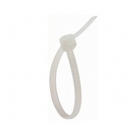 Steren Cintillo de Nylon 19cm x 48mm, Blanco, 100 Piezas