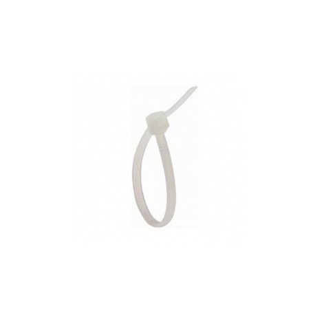 Steren Cintillo de Nylon 19cm x 48mm, Blanco, 100 Piezas