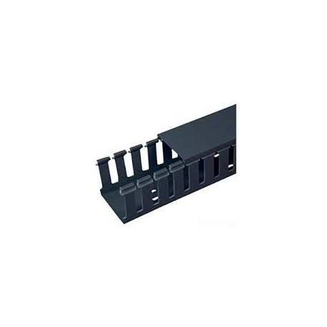 Panduit Ducto Tipo G de Ranuras Anchas, 2 x 2 x 6, PVC, Negro