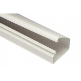 Panduit Canaleta Plástica LD3 de 8, PVC, Cremita