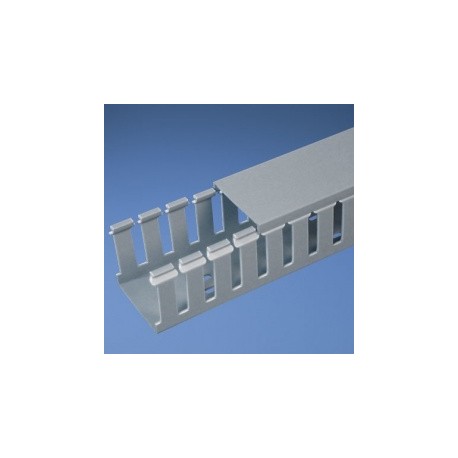 Panduit Ducto Ranurado Tipo G, 2 x 2 x 6, PVC, Gris Claro