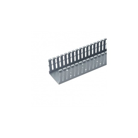 Panduit Ducto Ranurado Tipo F, 0.75 x 0.75 x 6, PVC, Gris Claro