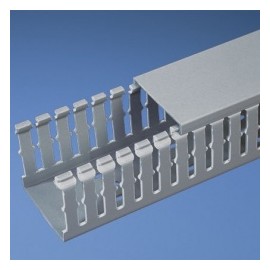 Panduit Ducto Ranurado Tipo F, 2 x 2 x 6, PVC, Gris Claro