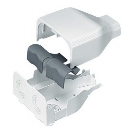 Panduit Entrada de Plástico para Extremo de Canaleta T-45, PVC, Blanco