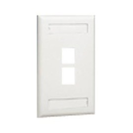 Panduit Placa con 2 Puertos, Blanco