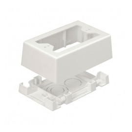 Panduit Caja Sencilla con Adhesivo para Canaleta T-45, Blanco