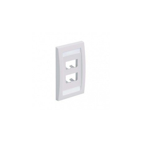 Panduit Placa de Pared 4 Puertos MIni-Com, Blanco