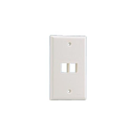 Panduit Placa para Pared 2 Puertos RJ-45, Blanco