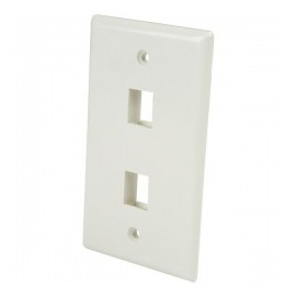 StarTech.com Placa de Pared de 2 Salidas RJ-45, Blanco