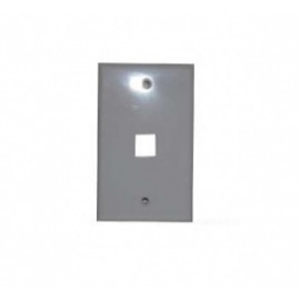 X-Case Tapa para Pared, 1 Puerto, Gris