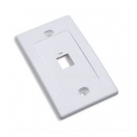 Intellinet Tapa para Caja (Faceplate) 163286, Montaje al Ras, 1 Salida, Blanco