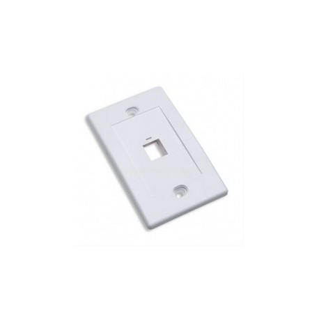 Intellinet Tapa para Caja (Faceplate) 163286, Montaje al Ras, 1 Salida, Blanco