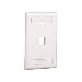 Panduit Placa Vertical NK1FIWY, 1 Ventana, Blanco