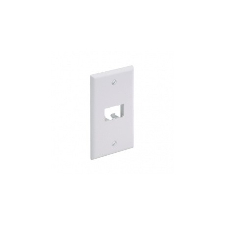 Panduit Placa Frontal Vertical con 1 Salida para 2 Módulos Mini-Com, Cremita