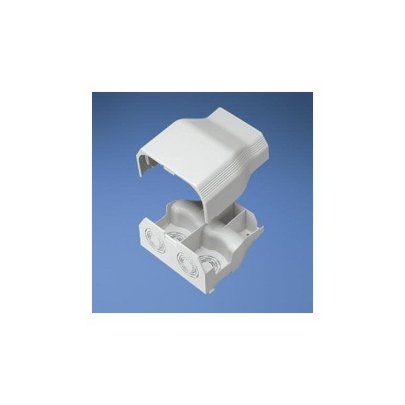 Panduit Tapa con Entrada para Extremo de Canaleta T-70, Blanco