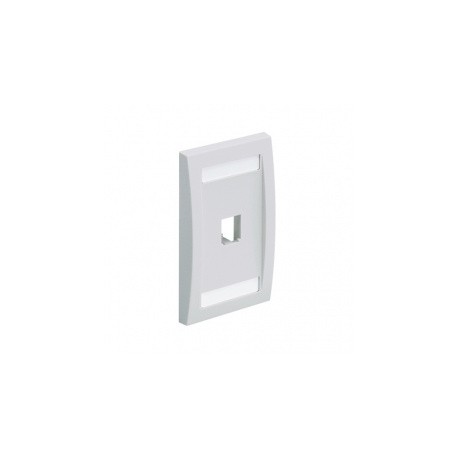 Panduit Faceplate Ejecutiva para Módulo Mini-Com, 1 Puerto, Blanco