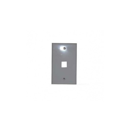 X-Case Tapa para Pared, 1 Puerto, Gris