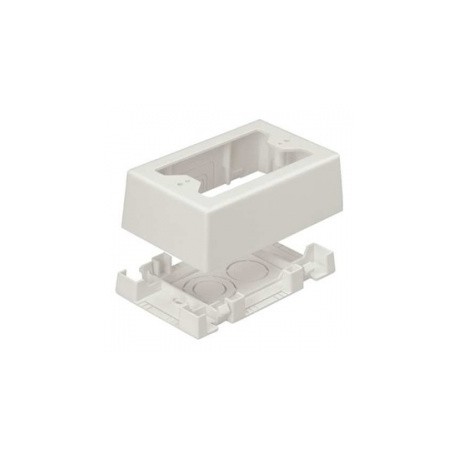 Panduit Caja Sencilla con Adhesivo Blanco para Ducto LD y T45, 1 Pieza