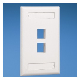 Panduit Placa NK2FIWY, 2 Ventanas, Blanco