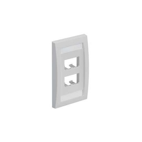 Panduit Placa Minicom CFPE4IWY, 4 Ventanas, Blanco