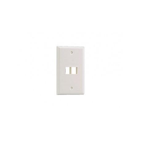 Panduit Placa para Pared 2 Puertos NetKey, Blanco