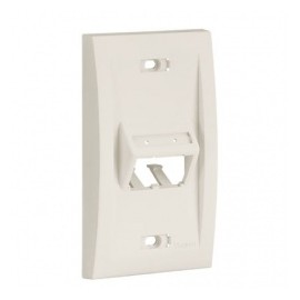 Panduit Placa de Pared Vertical, 2 Puertos, Blancos