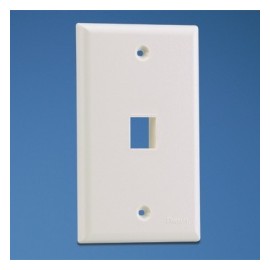 Panduit Placa para Pared 1 Puerto NetKey, Blanco