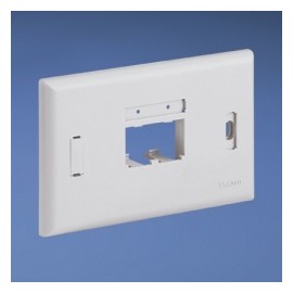 Panduit Placa de Pared 2 Puertos, Blanco