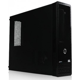 Gabinete Acteck Vaduz Slim GT-550, micro-ATX, USB 2.0, con Fuente de 500W, Negro