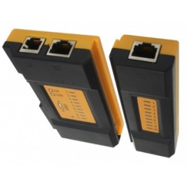 X-Case Probador de Cable RJ-45/RJ-11, Negro/Amarillo