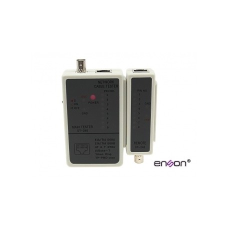 Enson Probador Tester ENS-TS05 para RJ-45 y BNC