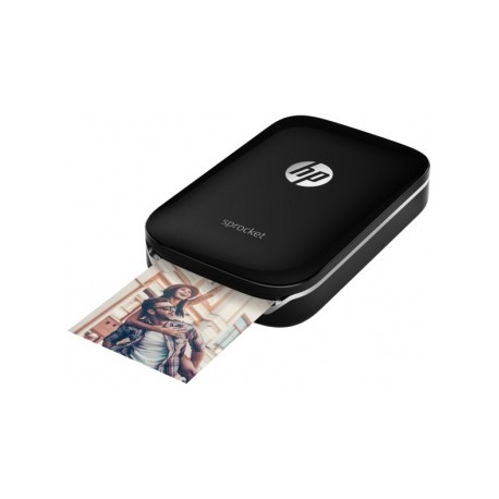 Impresora Fotografica HP Sprocket, Zero Ink, 313 x 400 DPI, Inalámbrico, Negro