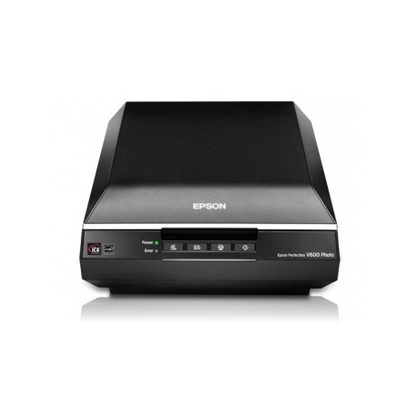 Scanner Epson Perfection V600, 6400 x 9600 DPI, Escáner Color, USB, Negro