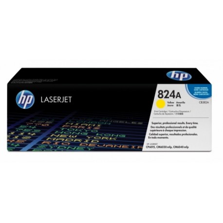 Toner HP 824A Amarillo, 21.000 Páginas