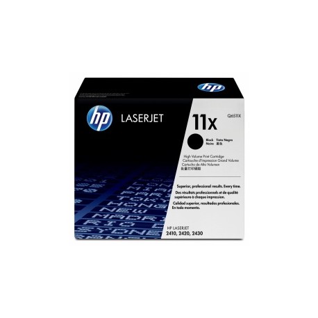 Toner HP 11X Negro, 12.000 Páginas