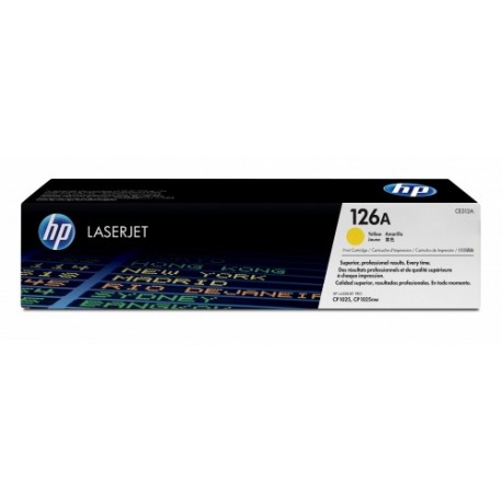 Toner HP 126A Amarillo, 1000 Páginas