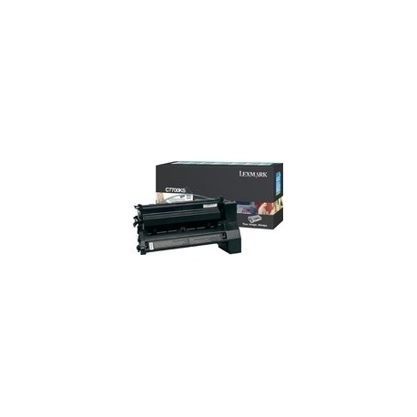 Toner Lexmark C7700KS Negro, 6000 Páginas