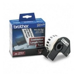 Cinta Brother DK2211 Negro sobre Blanco, 29mm x 15m