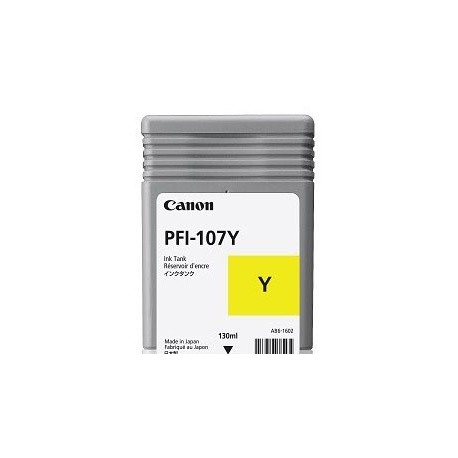 Tanque de Tinta Canon PFI-107Y Amarillo 130ml