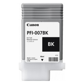 Tanque de Tinta Canon PFI-007BK Negro, 90ml