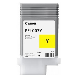 Tanque de Tinta Canon PFI-007Y Amarillo, 90ml