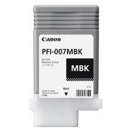 Tanque de Tinta Canon PFI-007MBK Negro Mate, 90ml