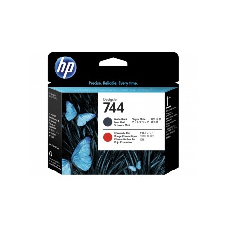 Cabezal HP 744 Negro Mate/Rojo Cromático