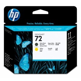 Cabezal HP 72 Negro Mate/Amarillo