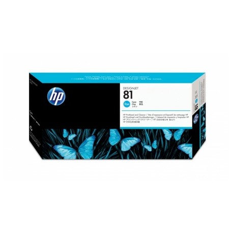 Cabezal HP 81 Cyan y Limpiador de Cabezal